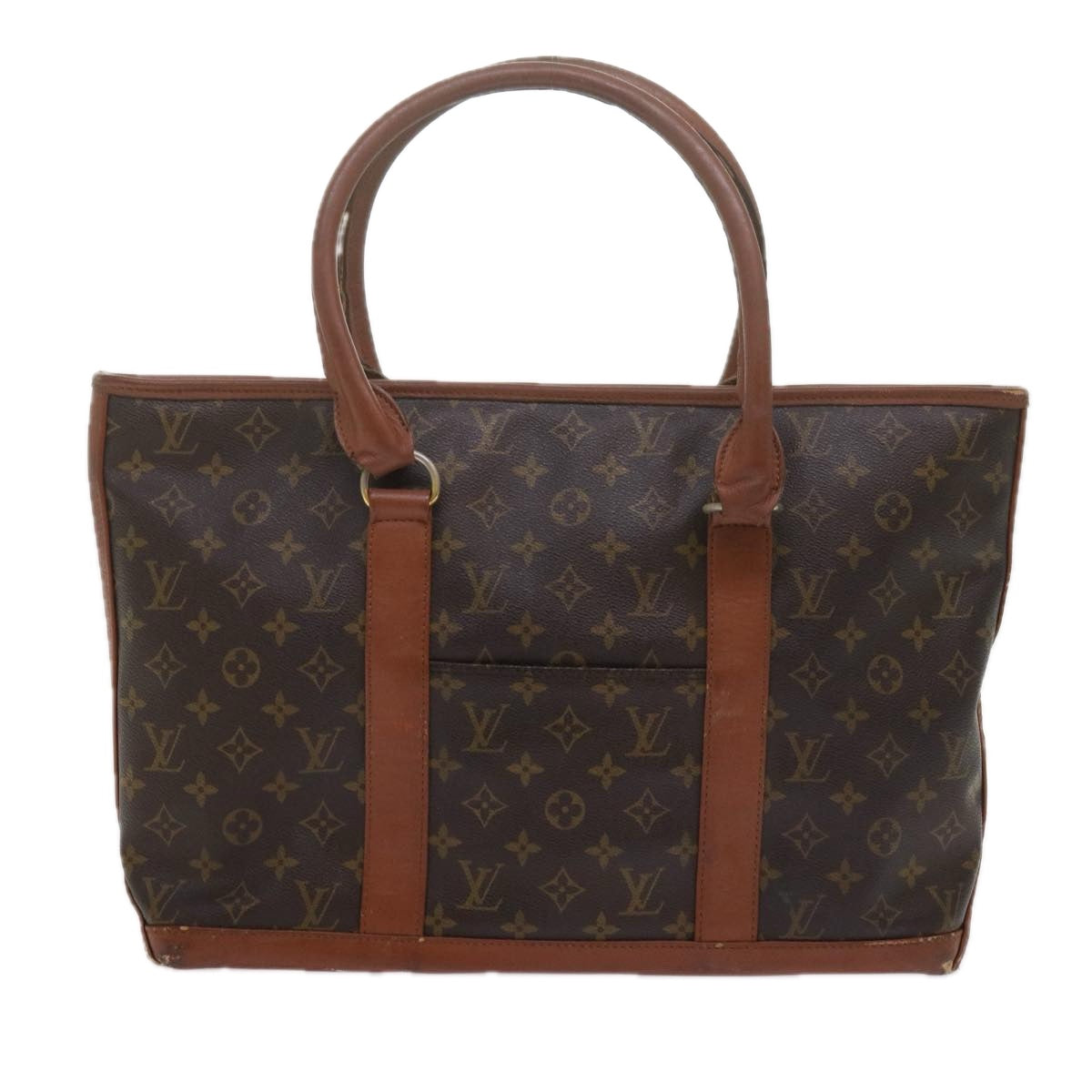 LOUIS VUITTON Monogram Sac Weekend PM Tote Bag M42425 LV 61669