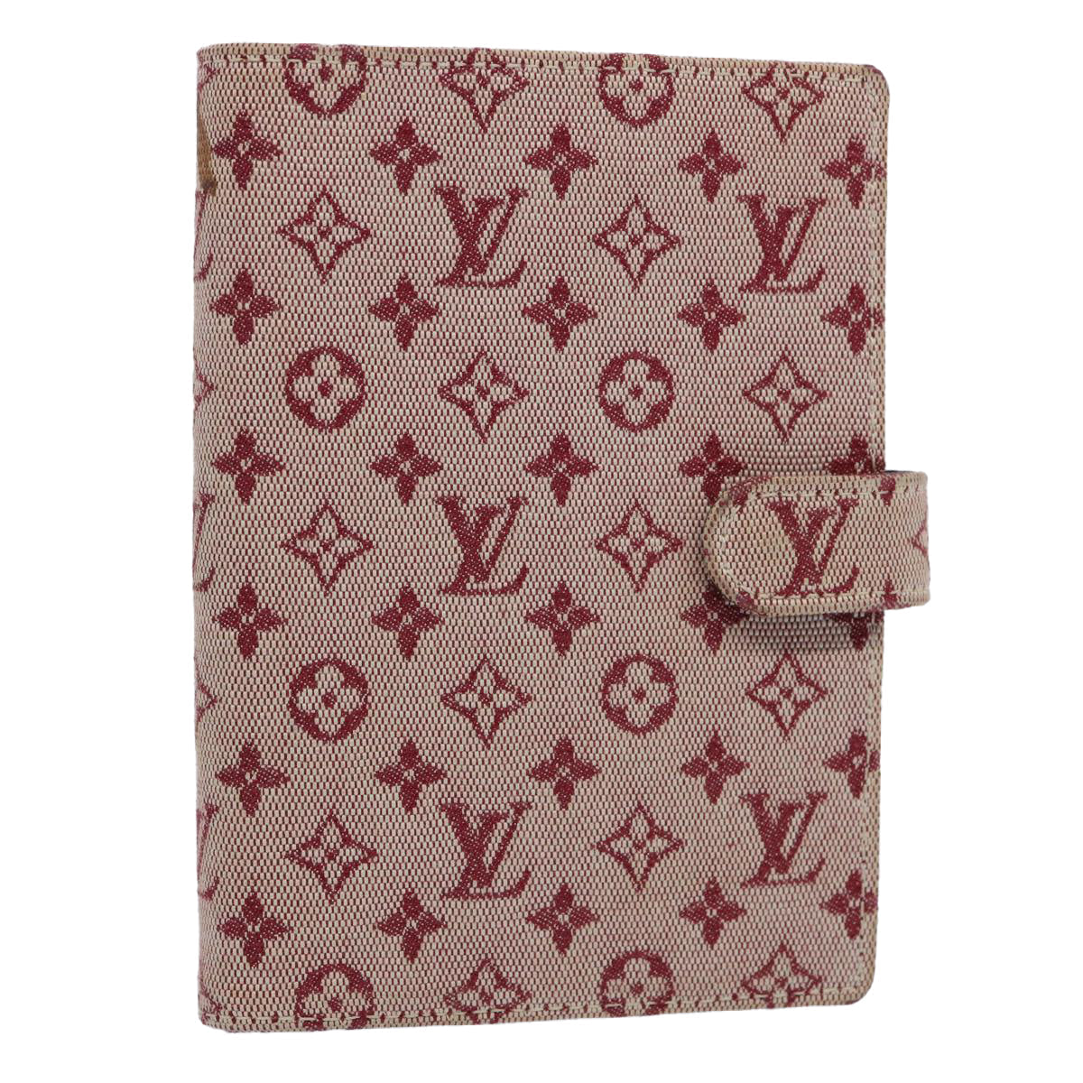 LOUIS VUITTON Monogram Mini Agenda PM Day Planner Cover Red R20912 LV 61679