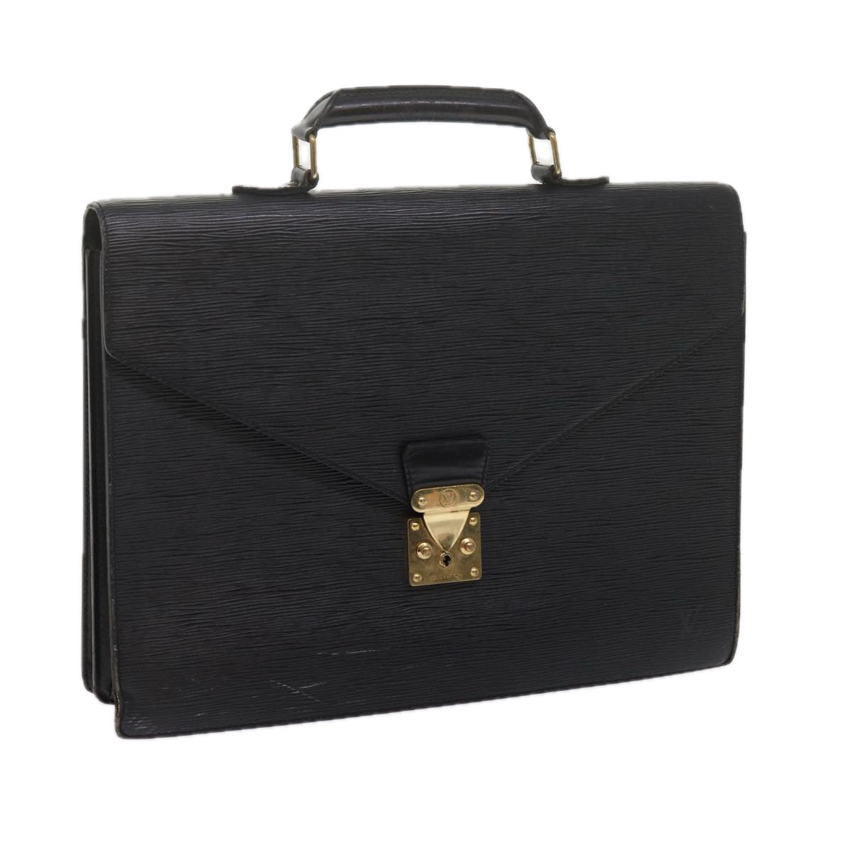 LOUIS VUITTON Epi Serviette Conseiller Briefcase Black M54422 LV 61710
