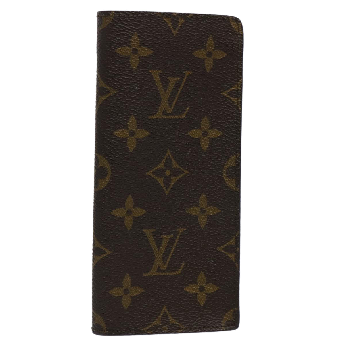 LOUIS VUITTON Monogram Etui Lunettes Simple Glasses Case M62962 LV 61714