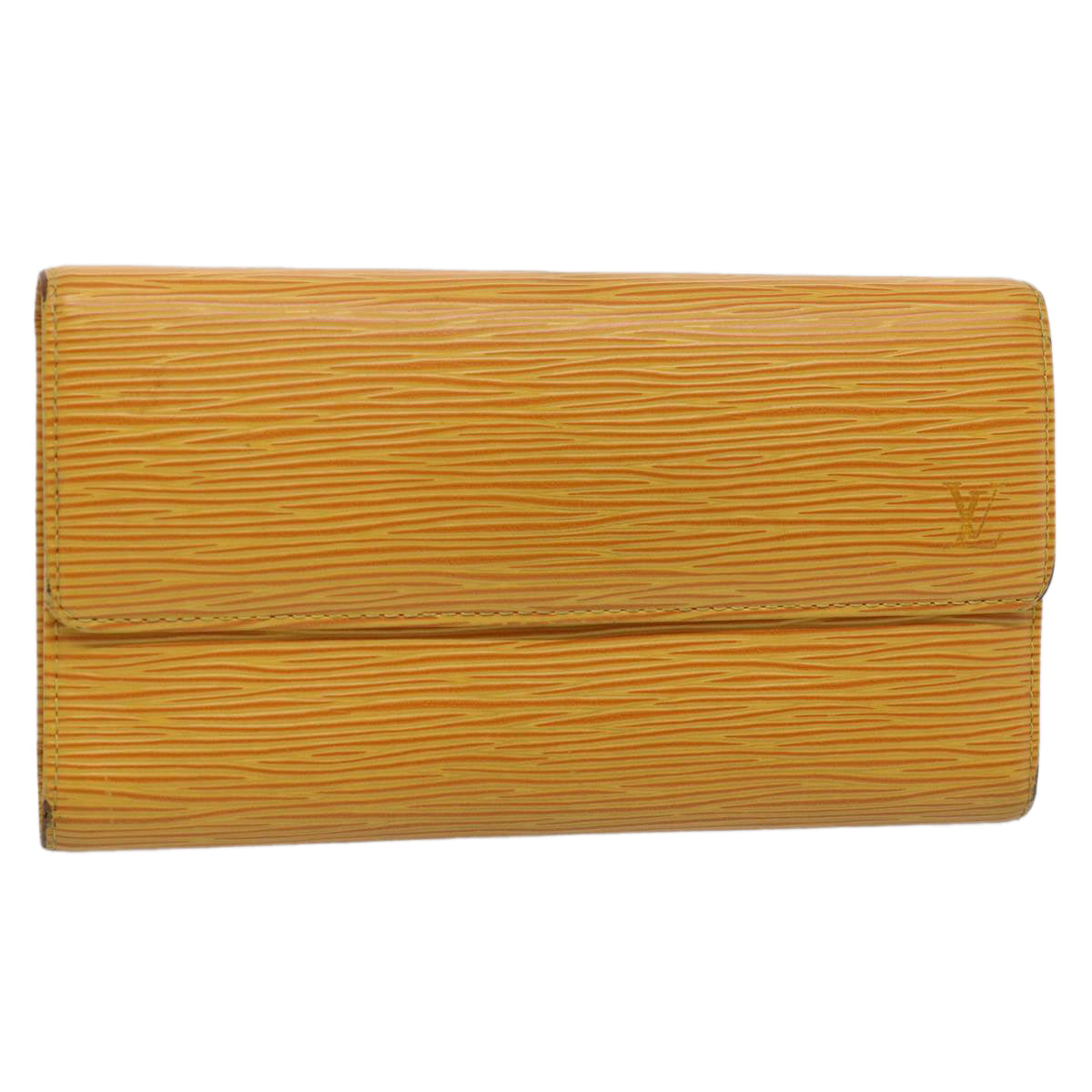 LOUIS VUITTON Epi Porte Tresor International Wallet Yellow M63389 LV 61715