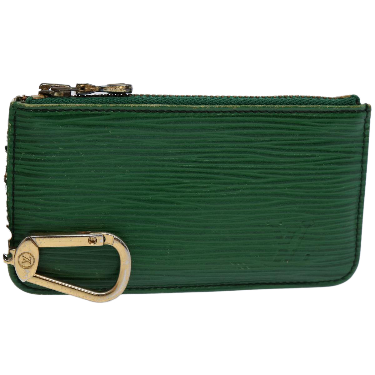 LOUIS VUITTON Epi Pochette Cles Coin Purse Green M63804 LV 61717