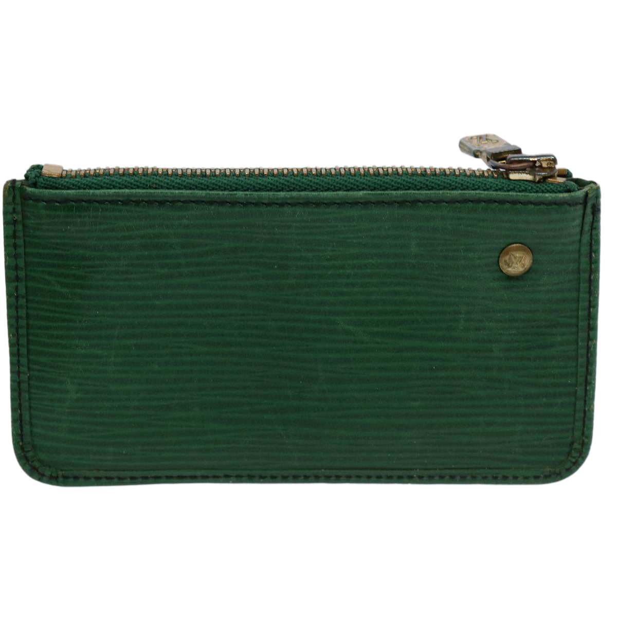LOUIS VUITTON Epi Pochette Cles Coin Purse Green M63804 LV 61717