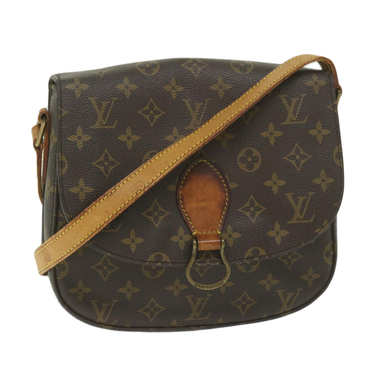 LOUIS VUITTON Monogram Saint Cloud GM Shoulder Bag M51242 LV 61765