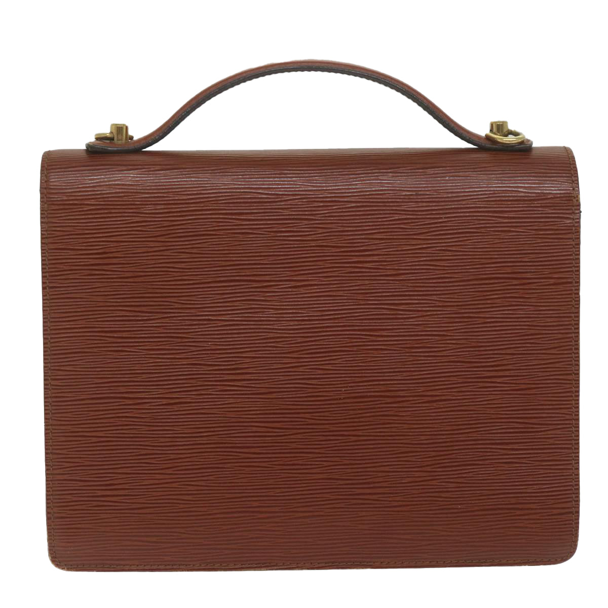 LOUIS VUITTON Epi Monceau Hand Bag Brown M52123 LV 61782