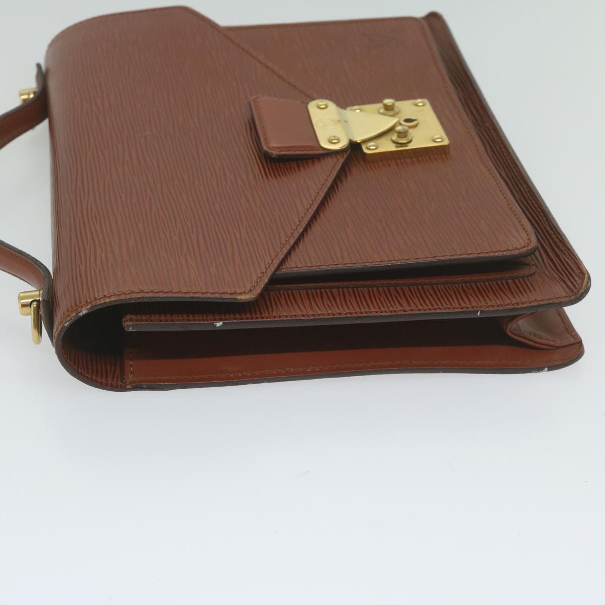 LOUIS VUITTON Epi Monceau Hand Bag Brown M52123 LV 61782