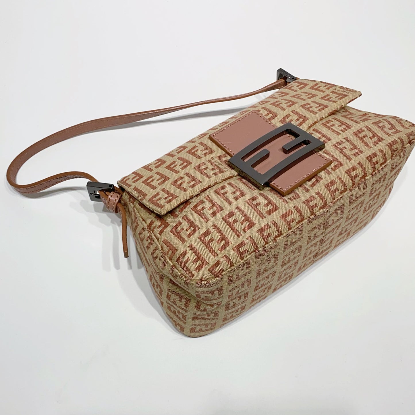 No.3972-Luxury FendiVintage Zucchino Mini Mama Baguette Bag