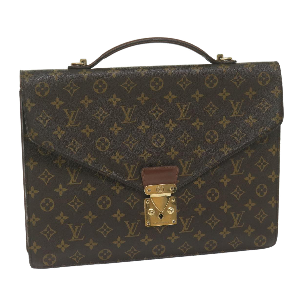 LOUIS VUITTON Monogram Porte Documents Bandouliere Bag M53338 LV 61808
