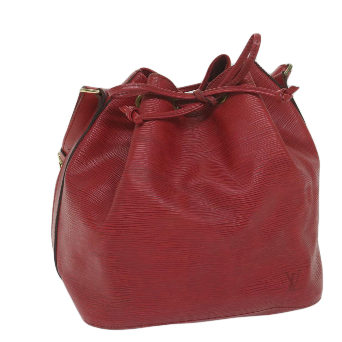 LOUIS VUITTON Epi Petit Noe Shoulder Bag Red M44107 LV 61816