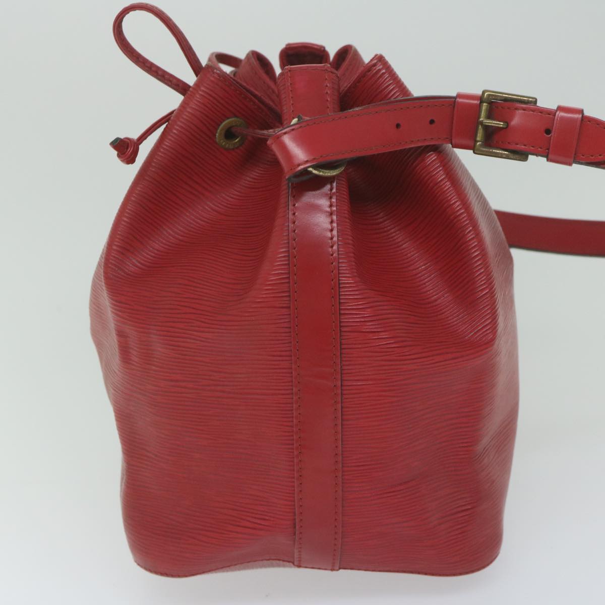 LOUIS VUITTON Epi Petit Noe Shoulder Bag Red M44107 LV 61816