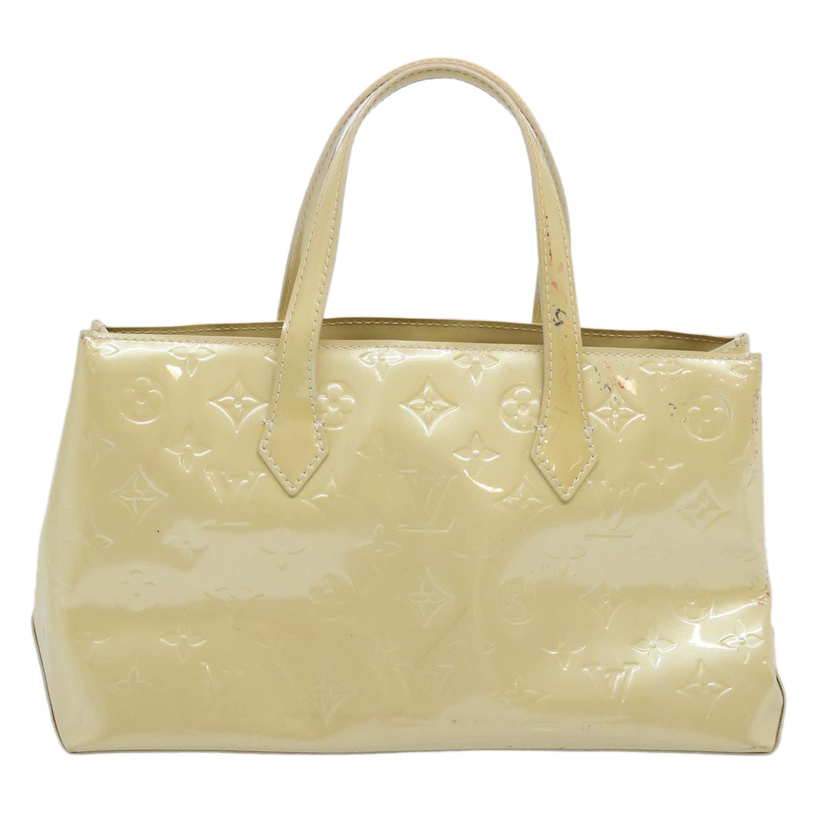 LOUIS VUITTON Monogram Vernis Wilshire PM Hand Bag Broncorail M91452 61877