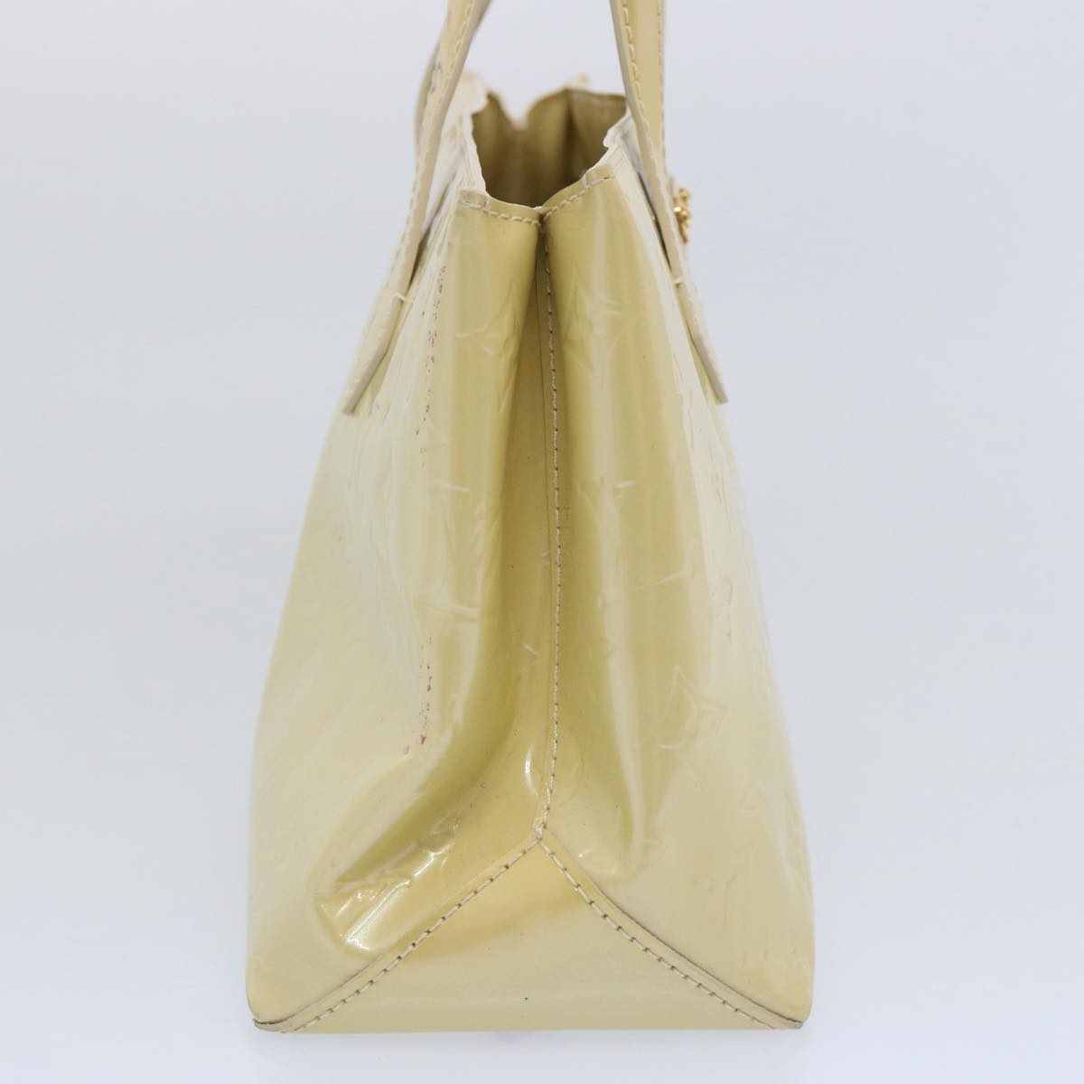 LOUIS VUITTON Monogram Vernis Wilshire PM Hand Bag Broncorail M91452 61877