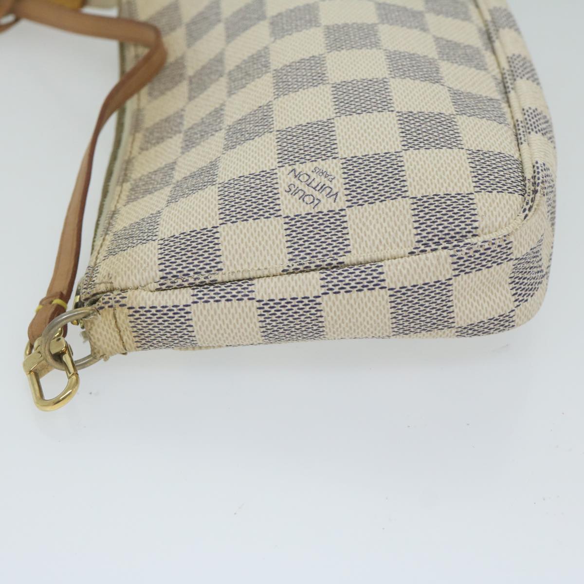 LOUIS VUITTON Damier Azur Pochette Accessoires Pouch N51986 LV 61915