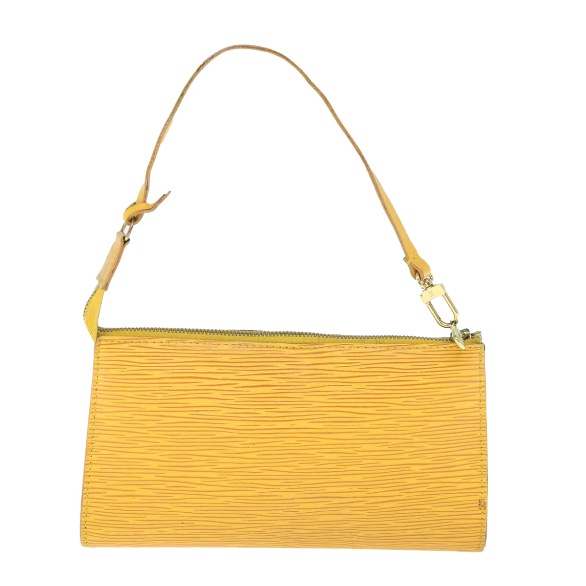 LOUIS VUITTON Epi Pochette Accessoires Pouch Yellow M52989 LV 61919