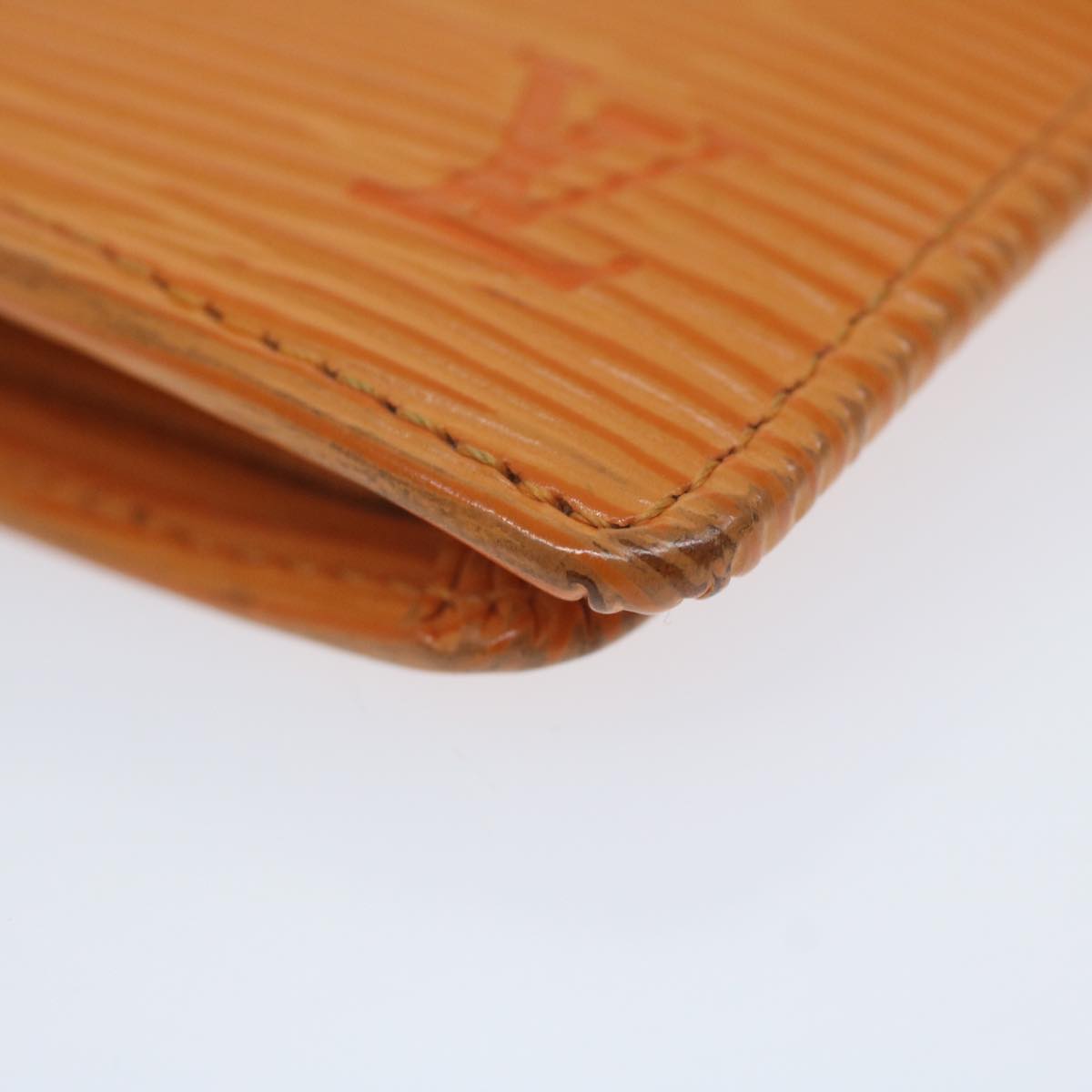 LOUIS VUITTON Epi Porte Billets Compact Bifold Wallet Mandarin M6355H 61922