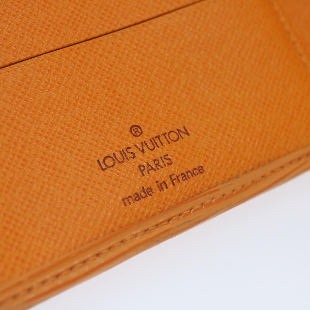 LOUIS VUITTON Epi Porte Billets Compact Bifold Wallet Mandarin M6355H 61922