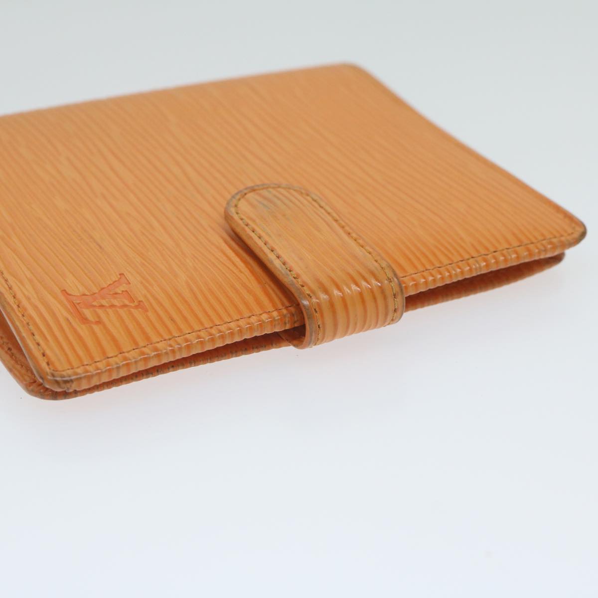 LOUIS VUITTON Epi Porte Billets Compact Bifold Wallet Mandarin M6355H 61922