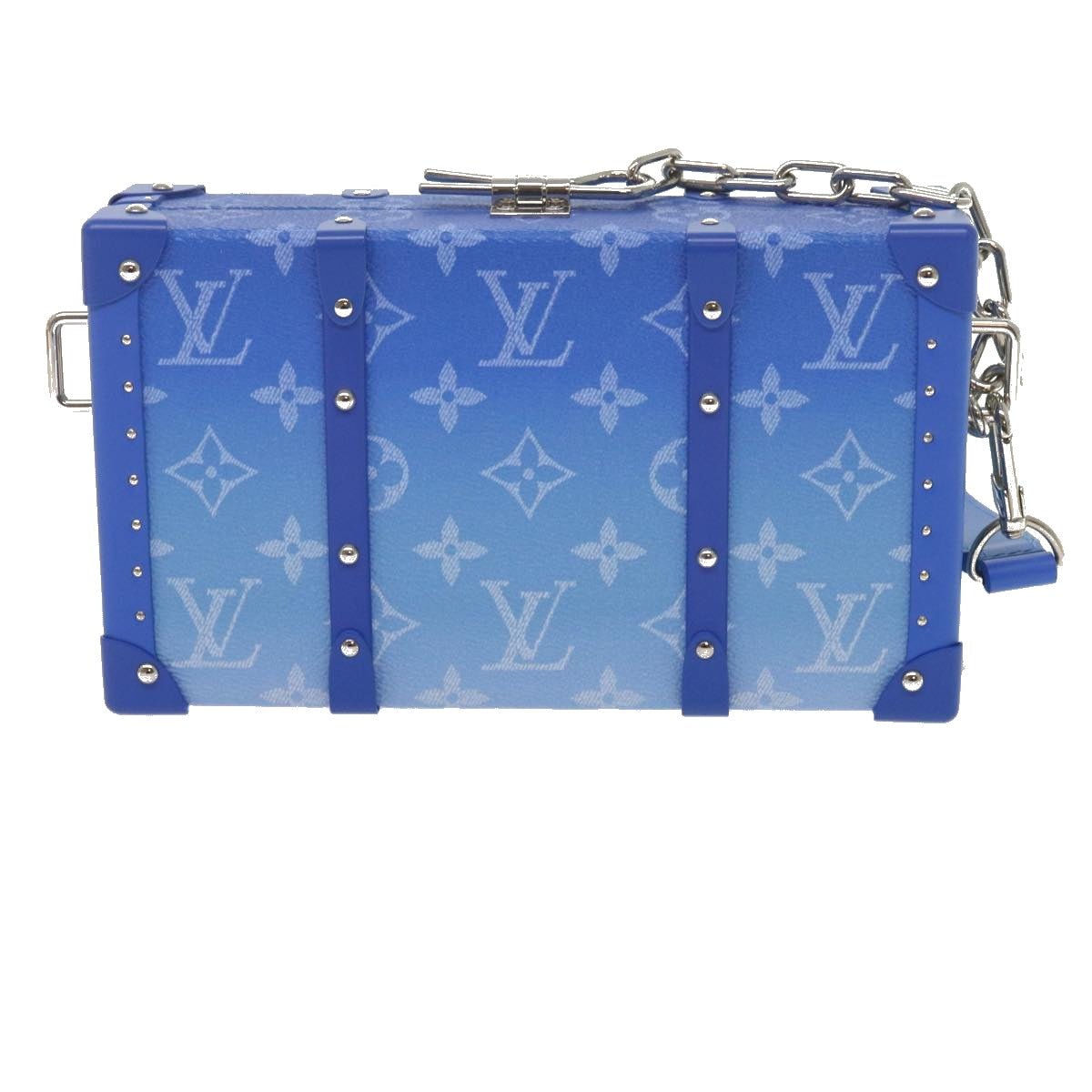 LOUIS VUITTON Monogram Clouds Wallet Trunk Clutch Bag Blue M20403 LV 61941S