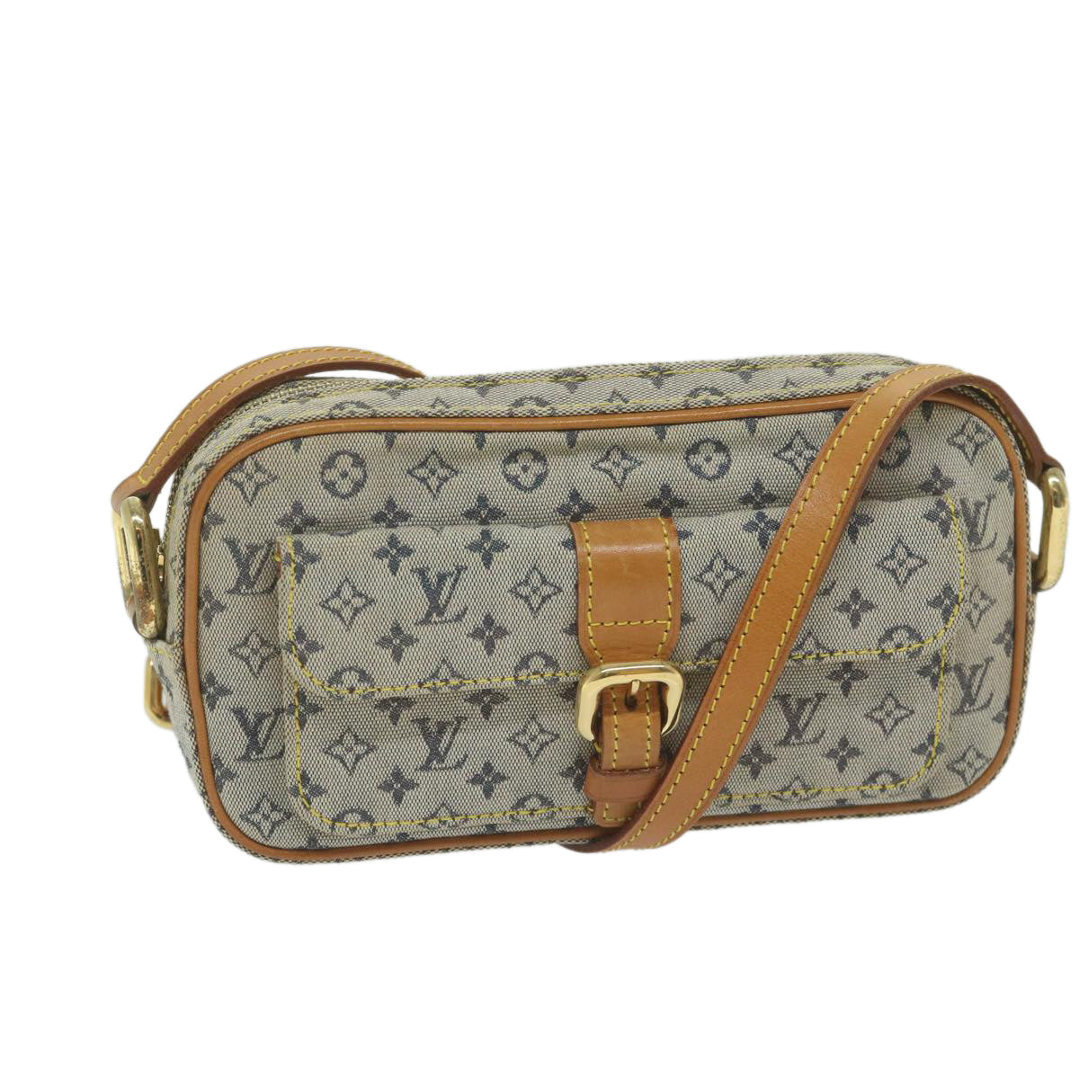 LOUIS VUITTON Monogram Mini Juliet MM Shoulder Bag Blue M92004 LV 61979