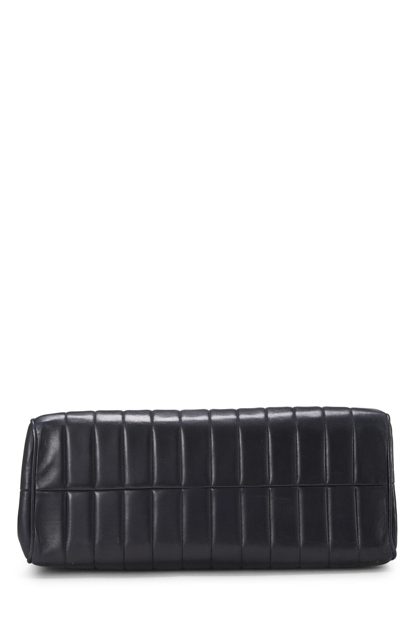 Chanel,  Navy Vertical Lambskin Half Flap XL, Navy