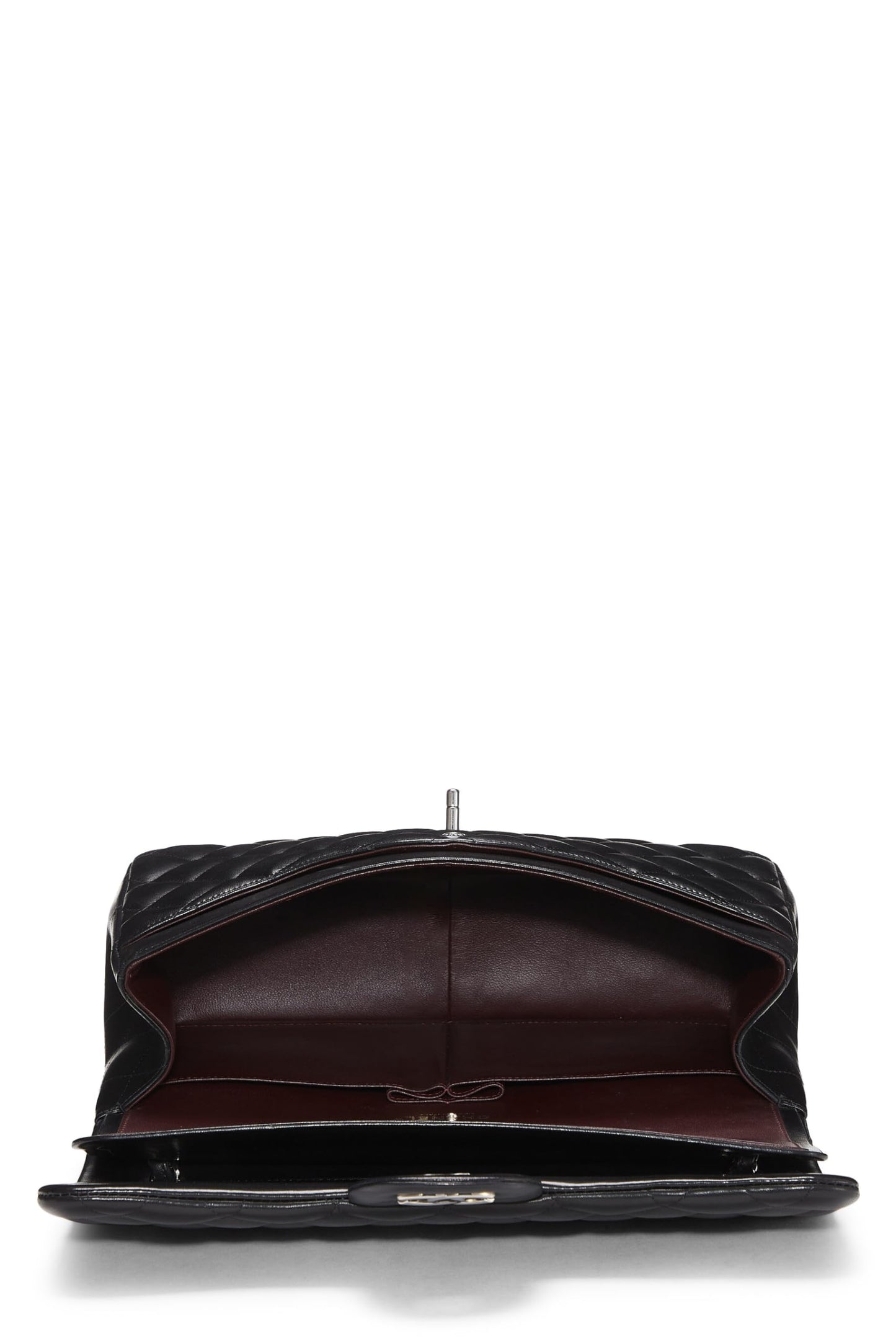 Chanel,  Black Quilted Lambskin New Classic Double Flap Jumbo, Black