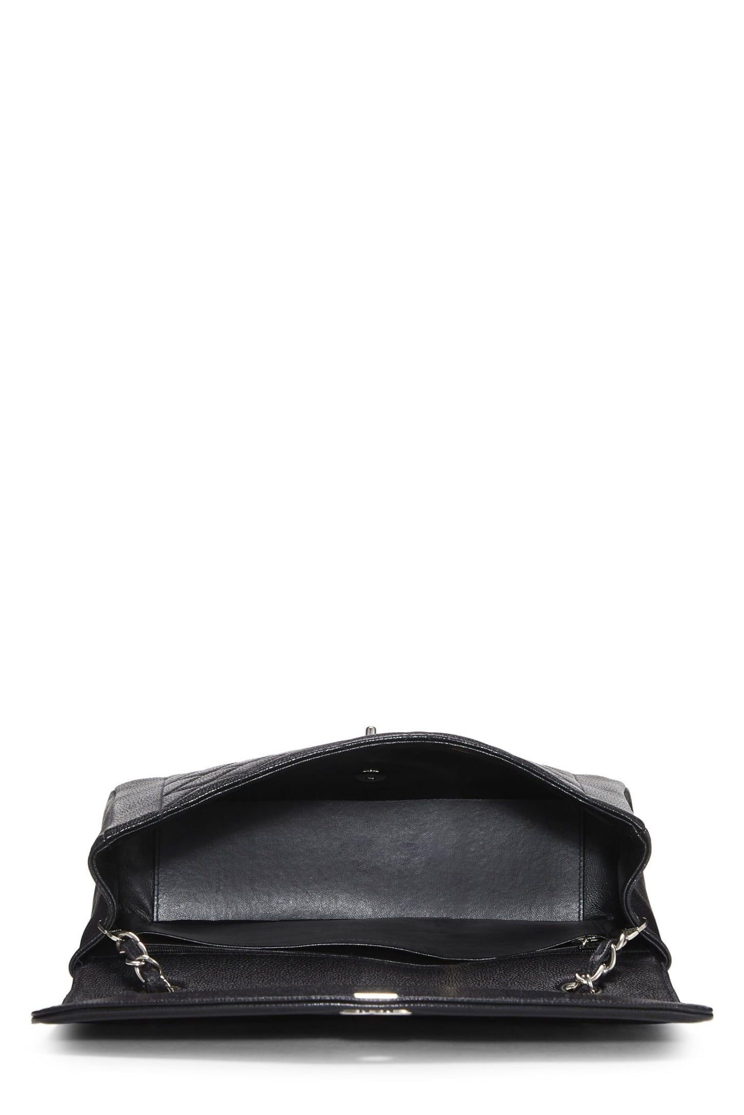 Chanel,  Black Quilted Caviar Diana Flap Jumbo, Black