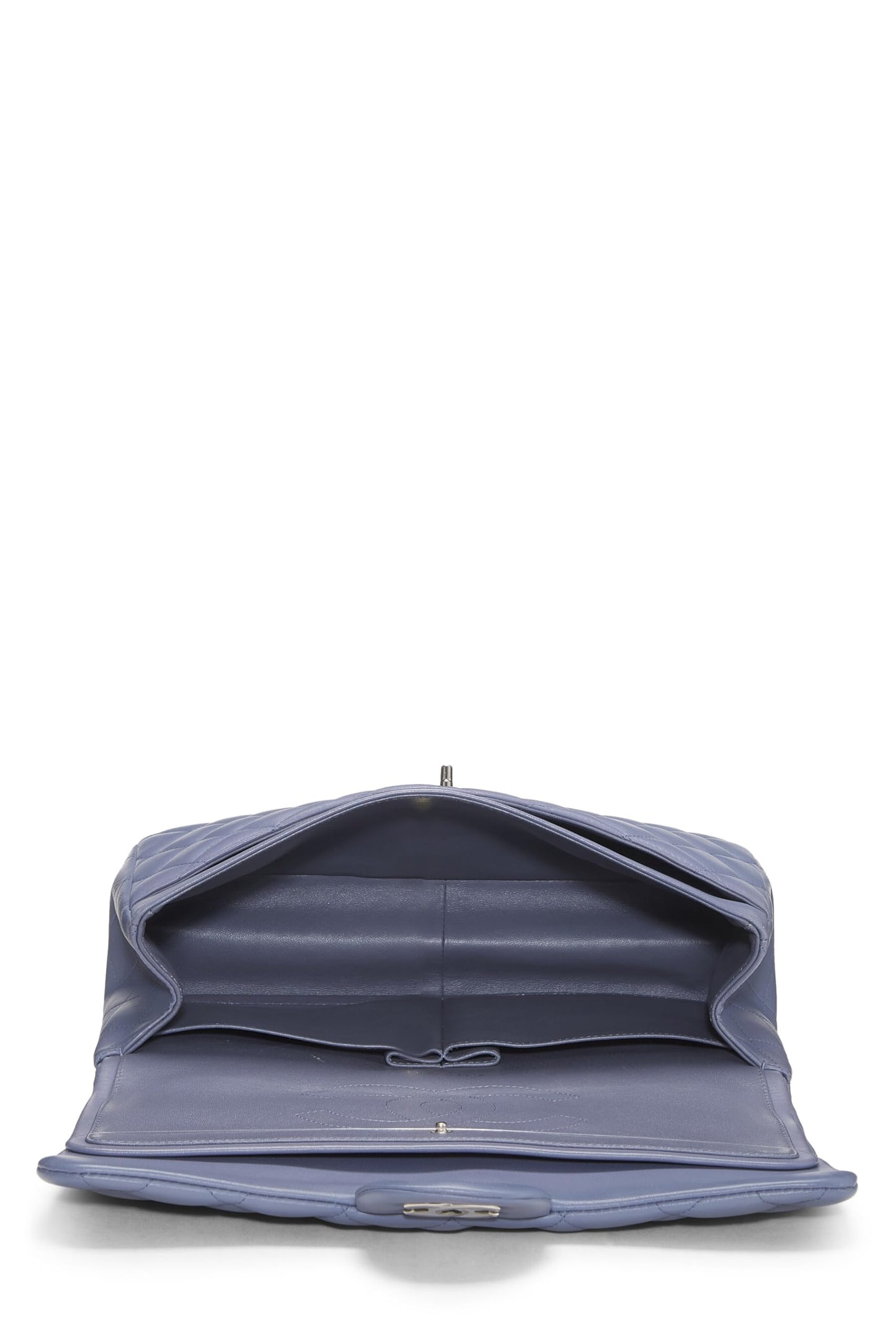 Chanel,  Purple Quilted Lambskin New Classic Double Flap Jumbo, Purple
