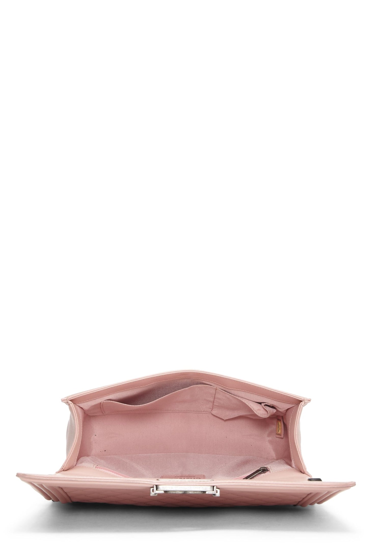 Chanel,  Pink Quilted Calfskin Boy Bag Large, Pink