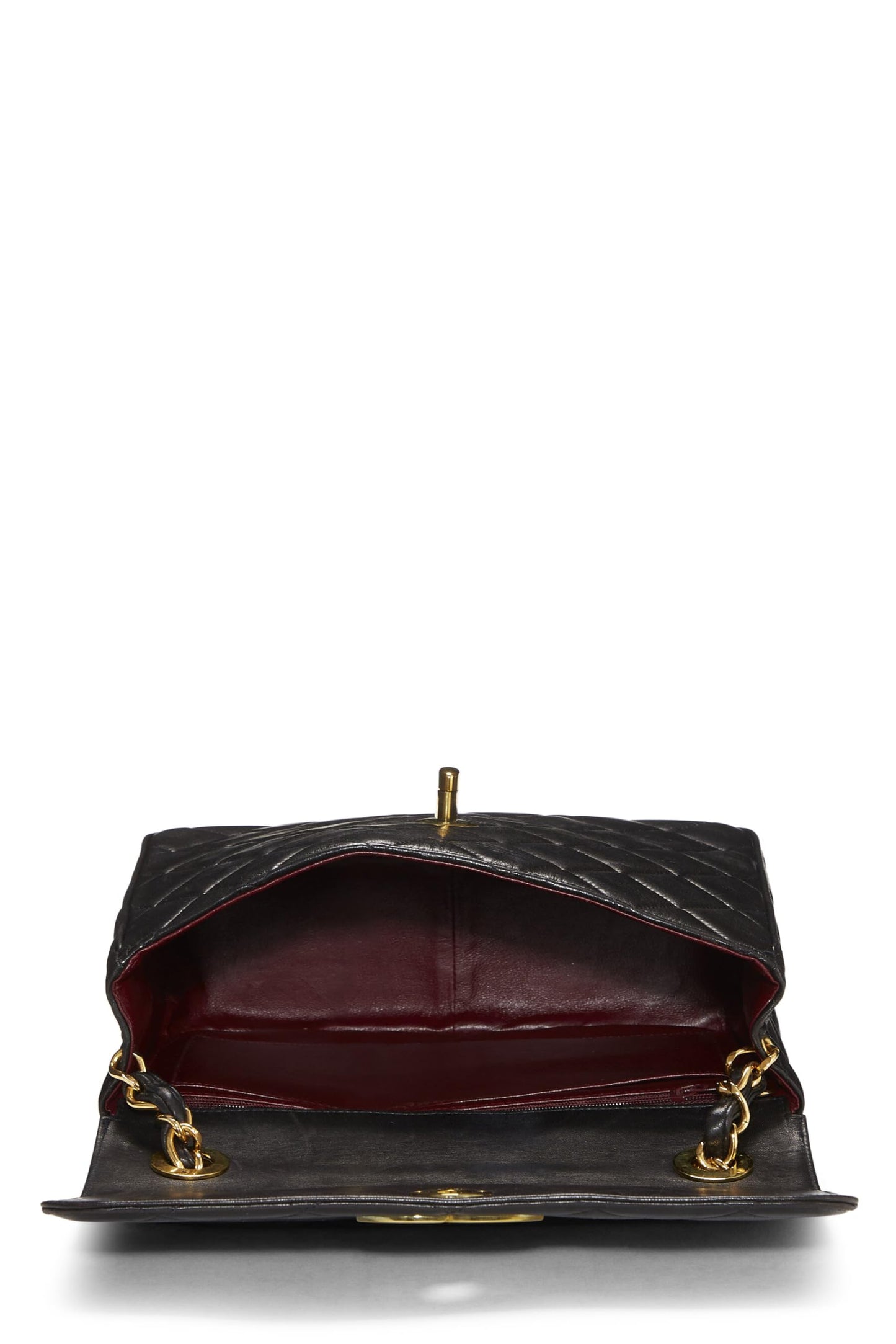 Chanel,  Black Lambskin Big 'CC' Square Flap, Black