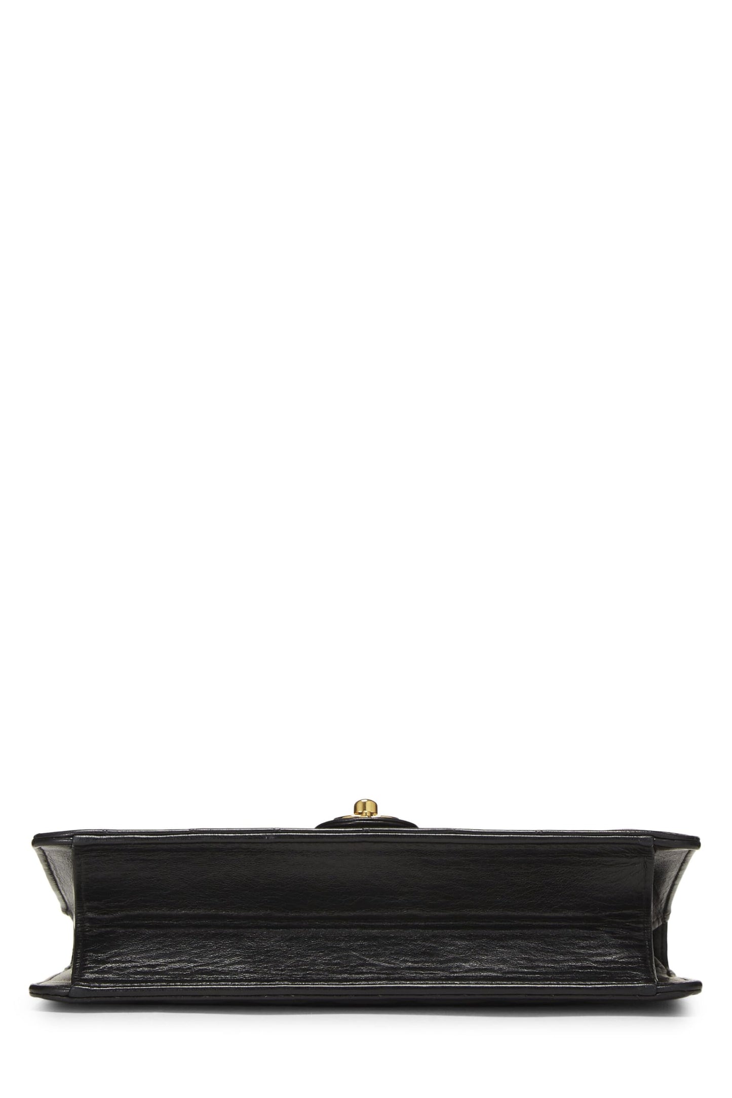 Chanel,  Black Quilted Lambskin Turnlock Ex Flap Medium, Black
