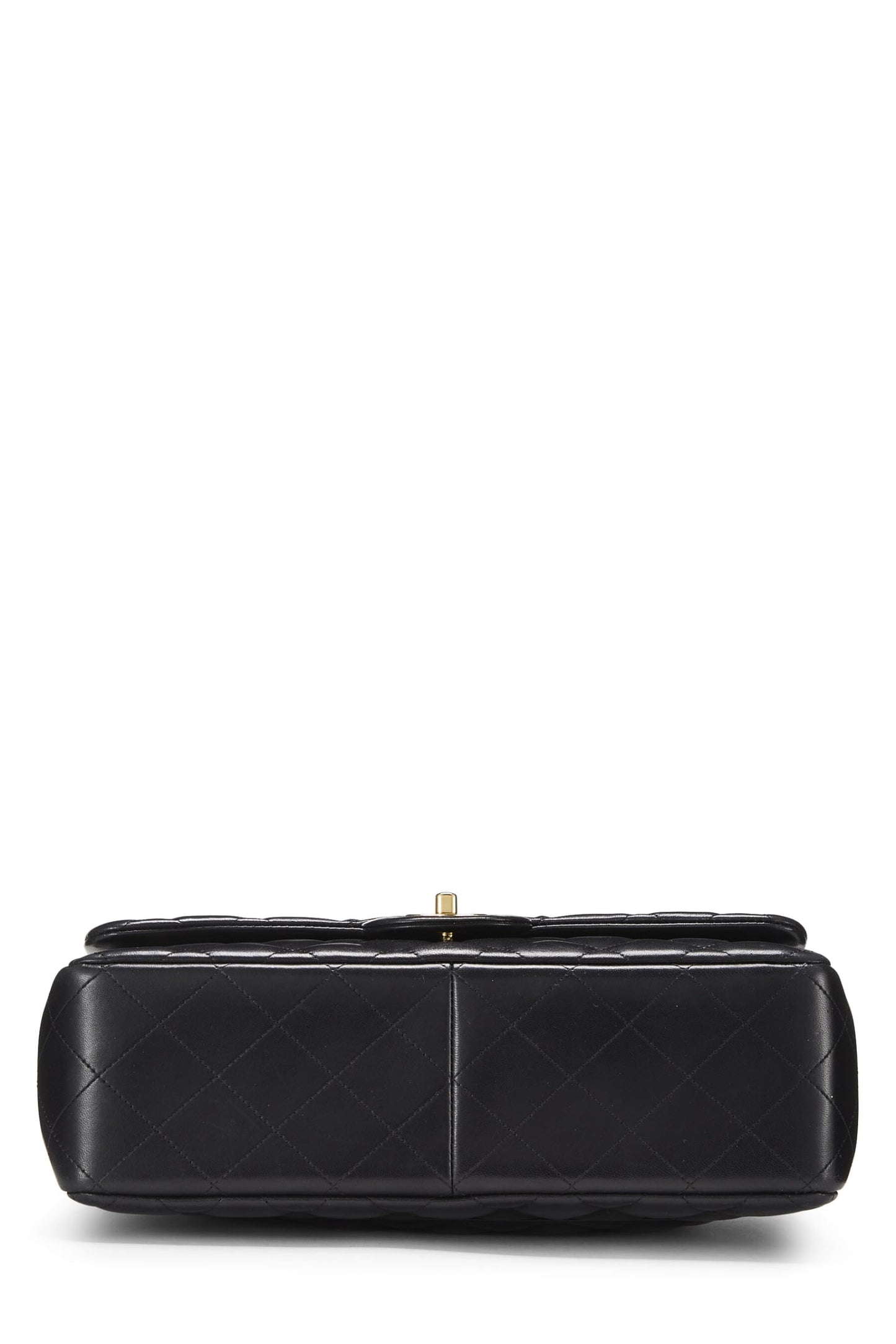 Chanel,  Black Quilted Lambskin New Classic Double Flap Jumbo, Black