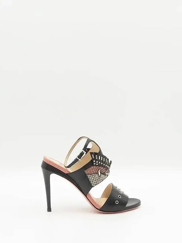 Luxury Fendi Smith Market used luxury goods black sandals women s shoes