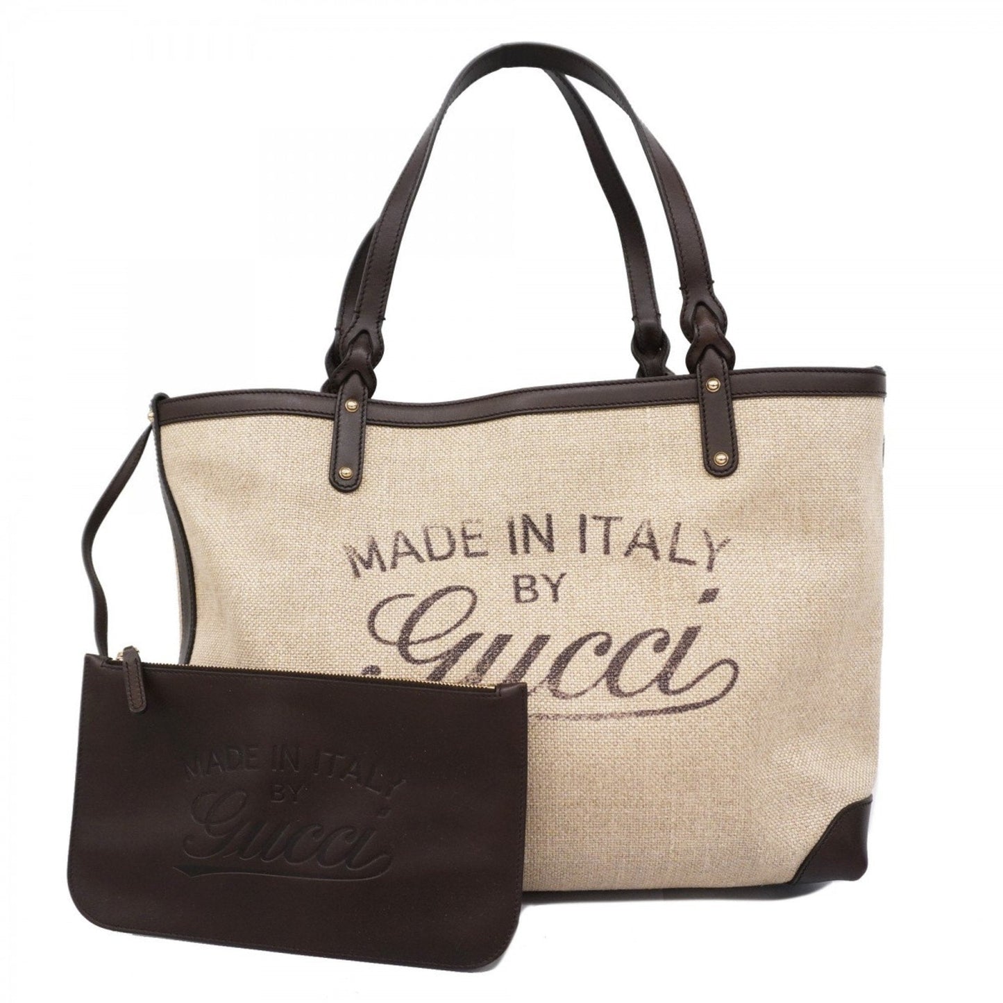Gucci  Canvas Pouch Tote Bag