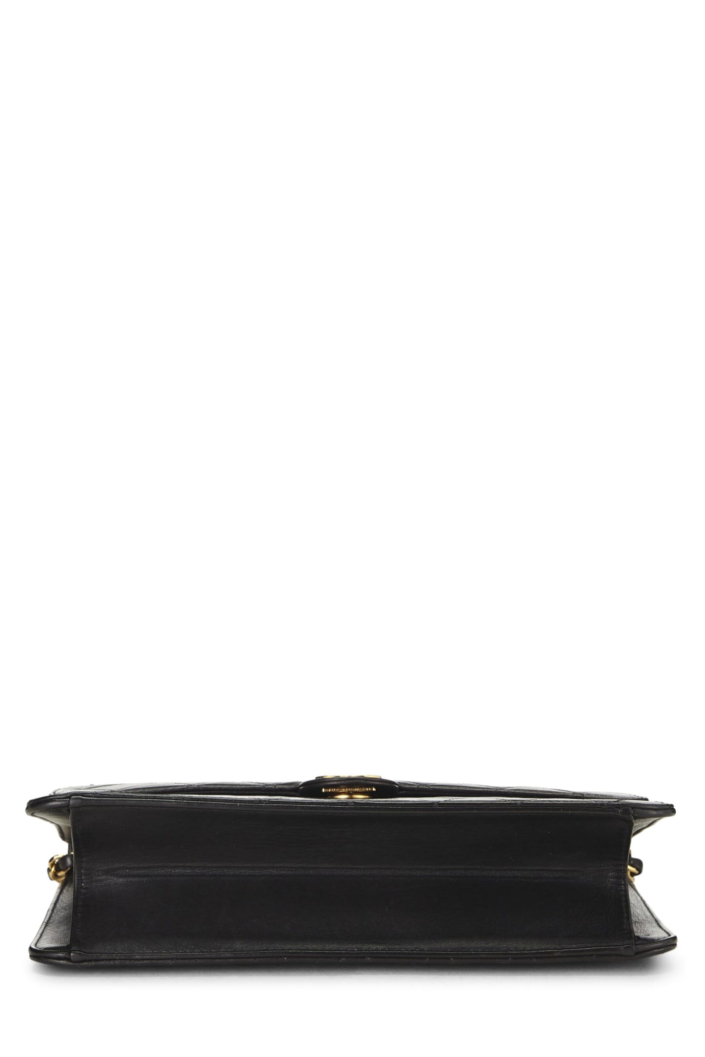 Chanel,  Black Quilted Lambskin Ex Flap Medium, Black