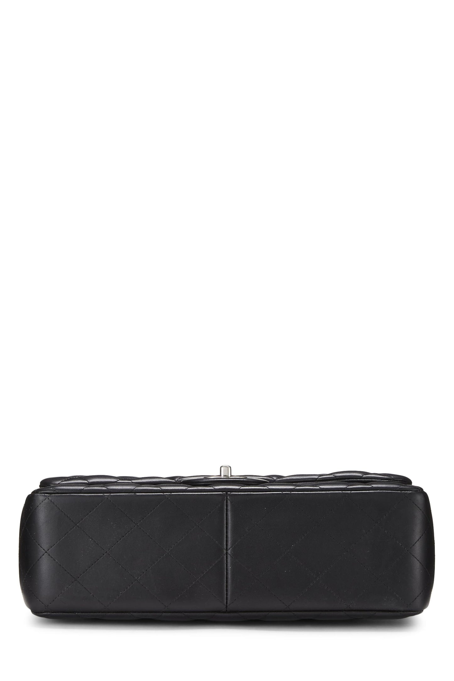Chanel,  Black Quilted Lambskin New Classic Double Flap Jumbo, Black