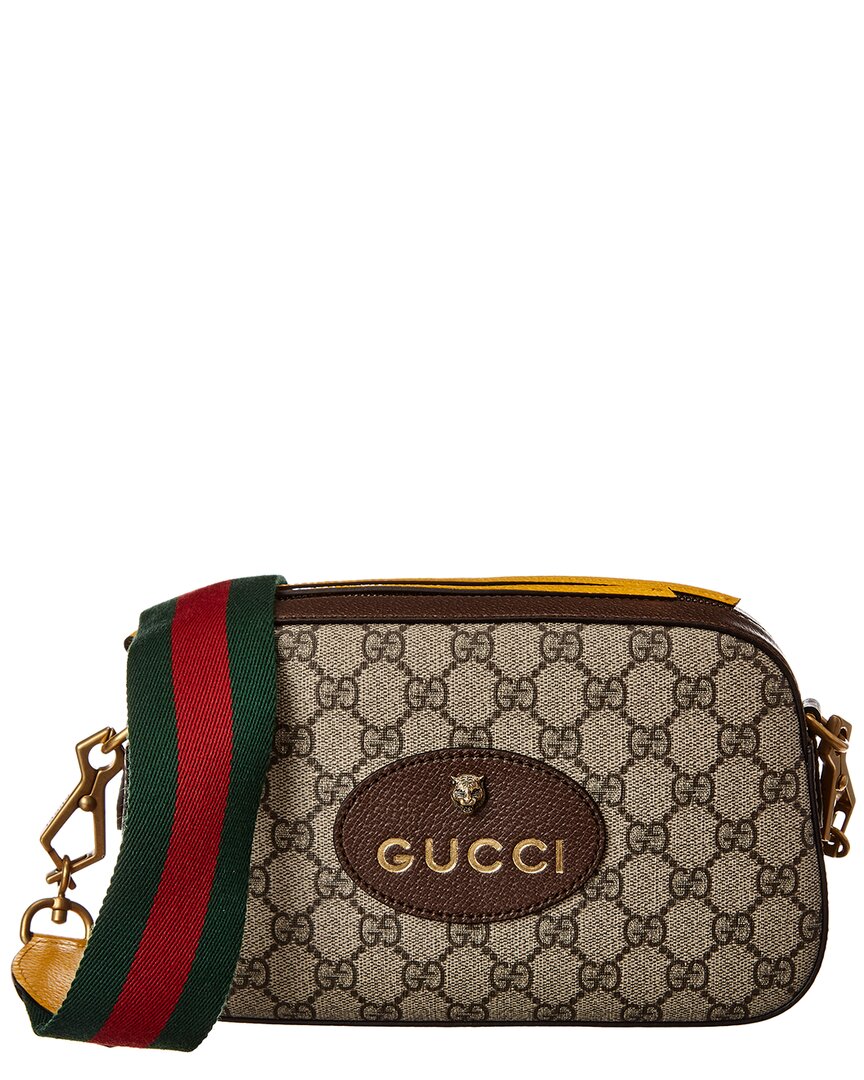Luxury Gucci Trending 2025 Neo Vintage GG Supreme Canvas & Leather Shoulder Bag
