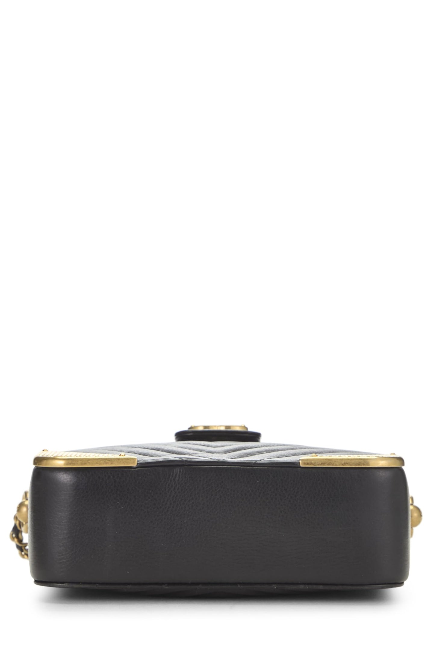 Chanel,  Paris-Cosmopolite Black Chevron Calfskin Rock the Corner Minaudiere, Black