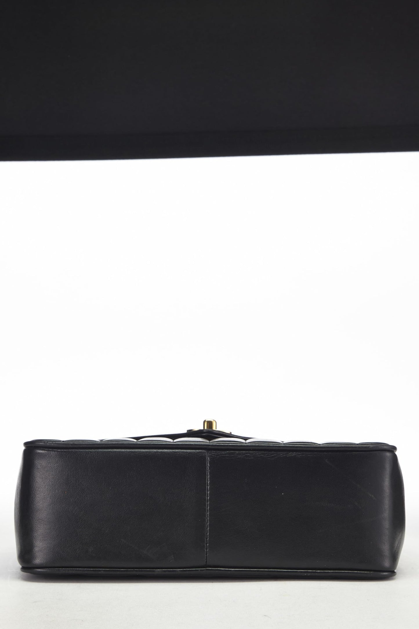 Chanel,  Black Chevron Lambskin Envelope Flap Small, Black