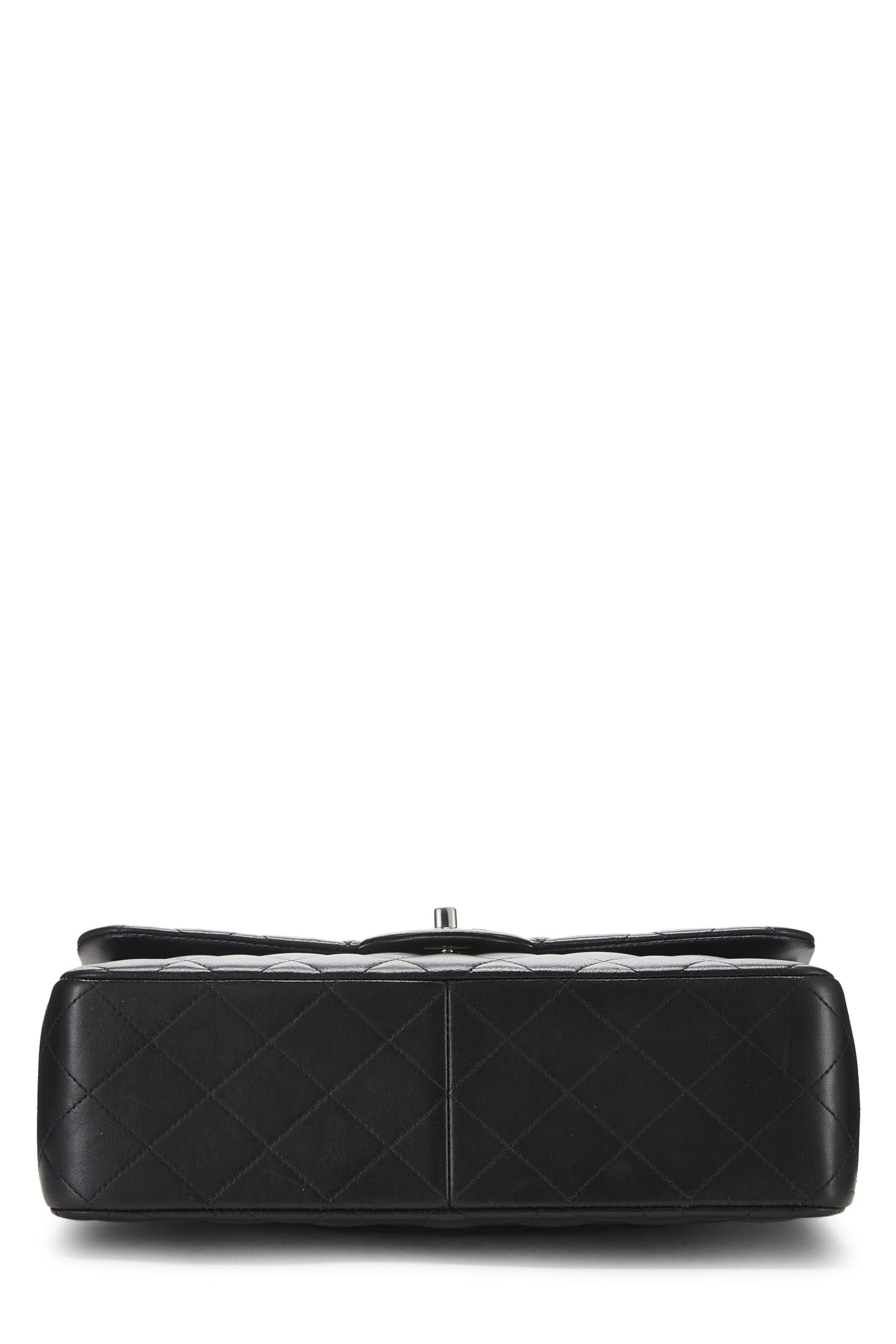 Chanel,  Black Quilted Lambskin New Classic Double Flap Jumbo, Black