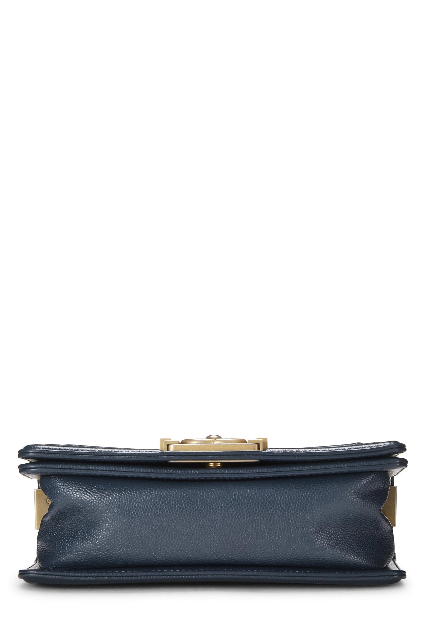 Chanel,  Blue Chevron Caviar Boy Bag Small, Blue