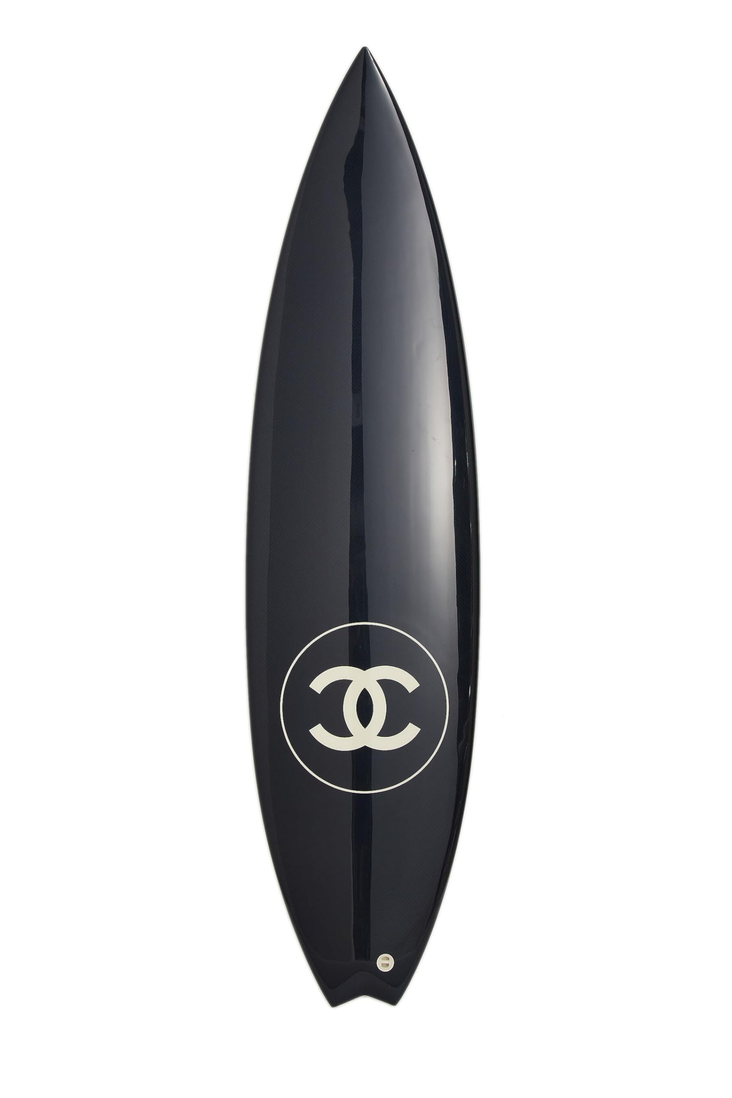 Chanel,  Philippe Barland x Luxury Chanel Limited Edition Blue Carbon Surfboard, Blue