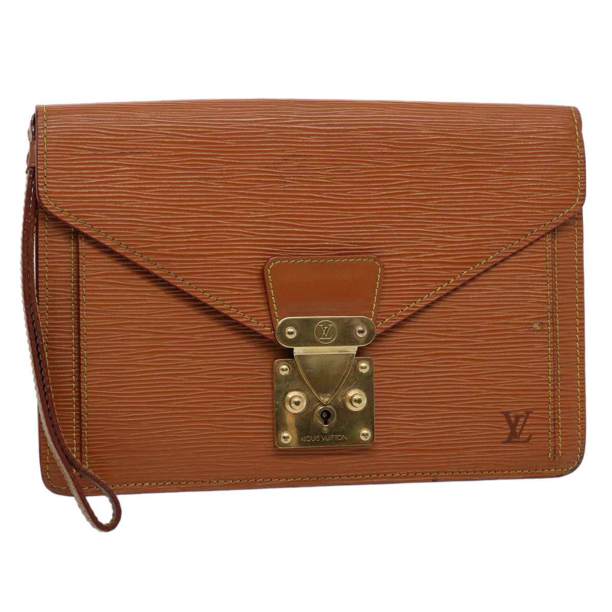 LOUIS VUITTON Epi Serie Dragonne Hand Bag Brown M52618 LV 62007