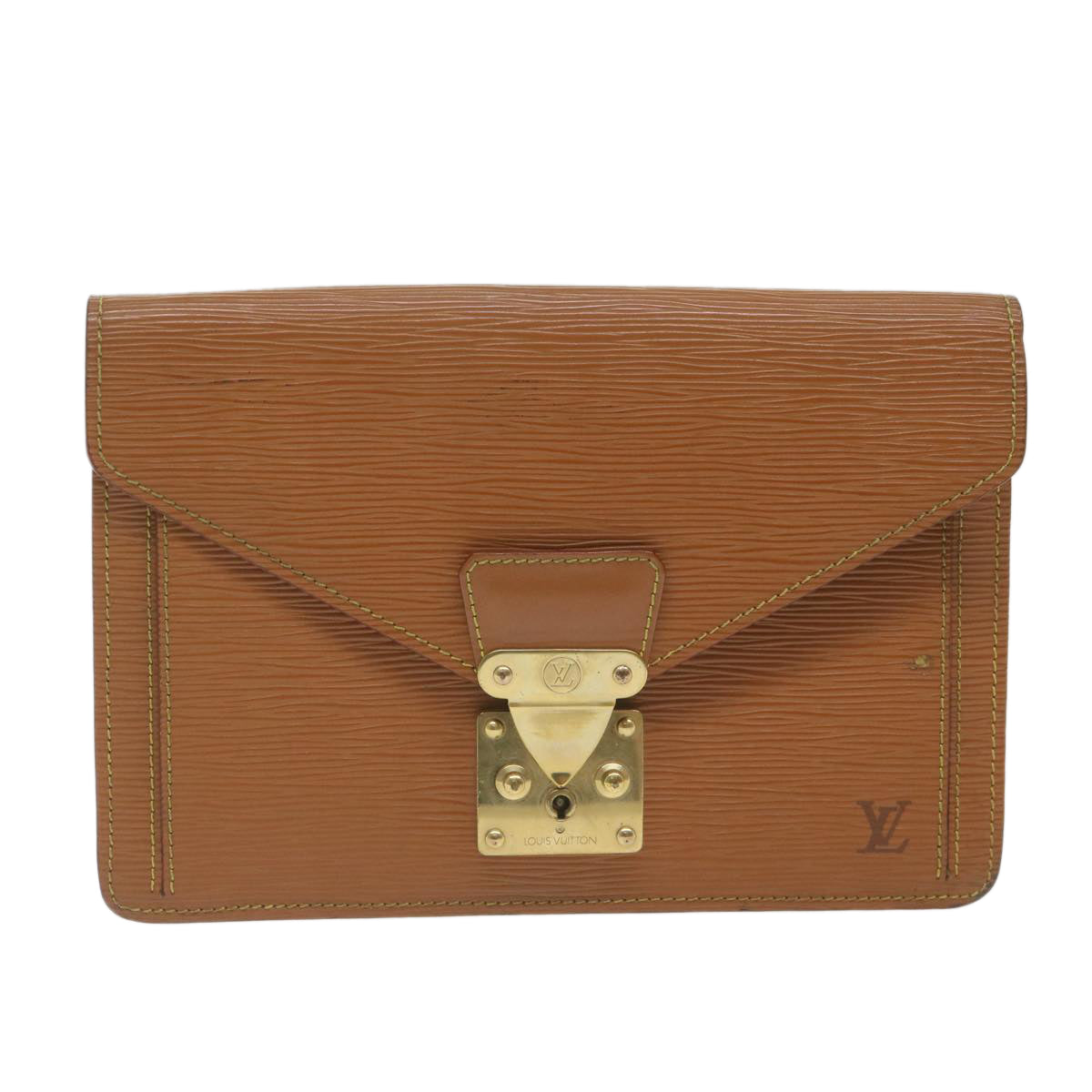 LOUIS VUITTON Epi Serie Dragonne Hand Bag Brown M52618 LV 62007