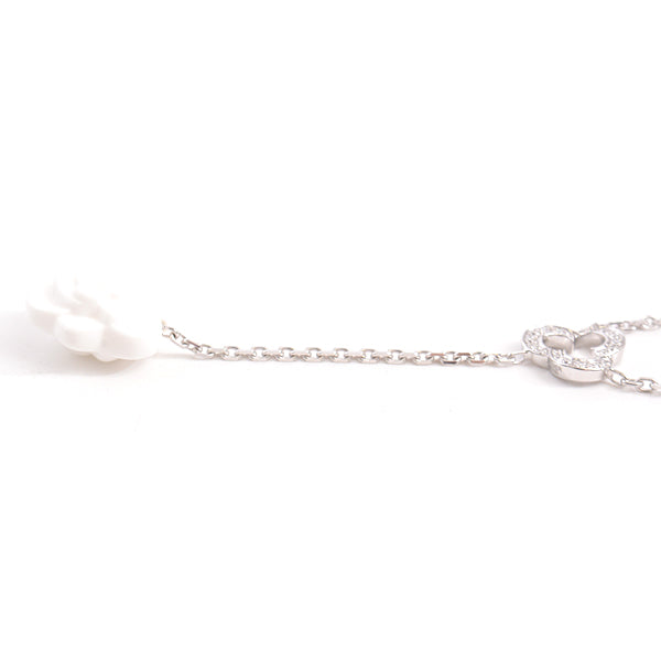 Chanel Camellia Diamond Necklace 750WG White Gold