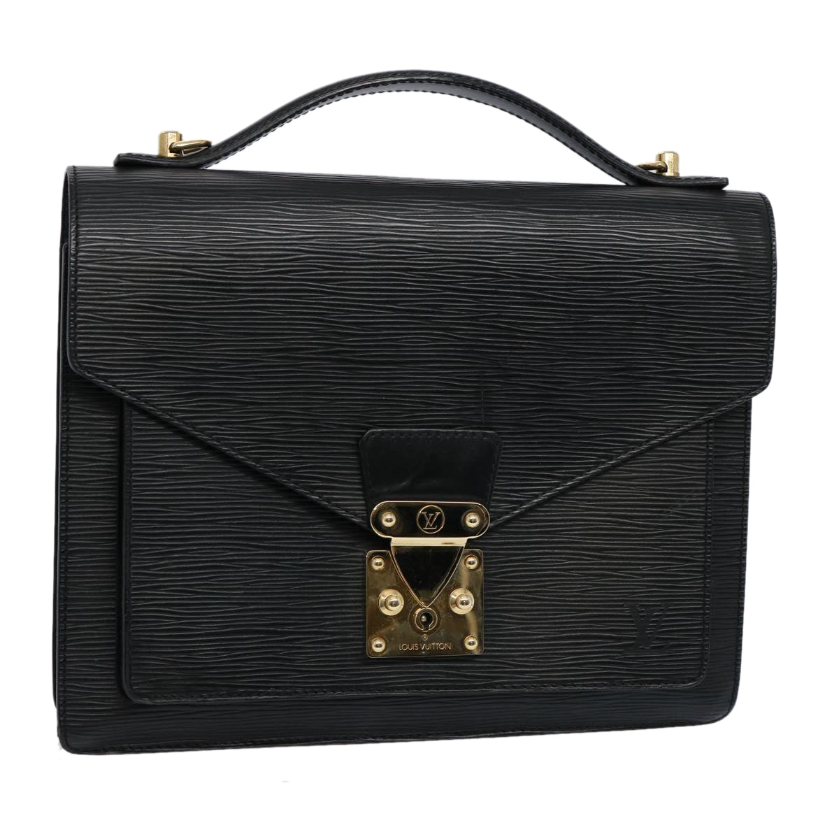 LOUIS VUITTON Epi Monceau 28 Hand Bag Black M52122 LV 62018