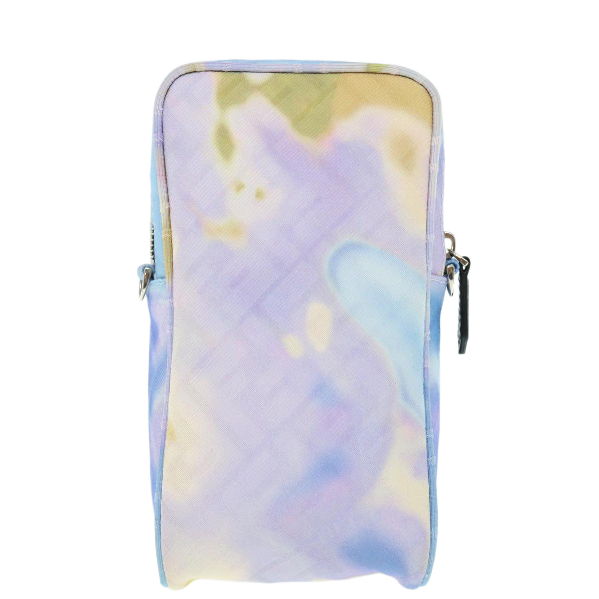 Luxury FendiZucca Canvas Shoulder Bag Light Blue62025A
