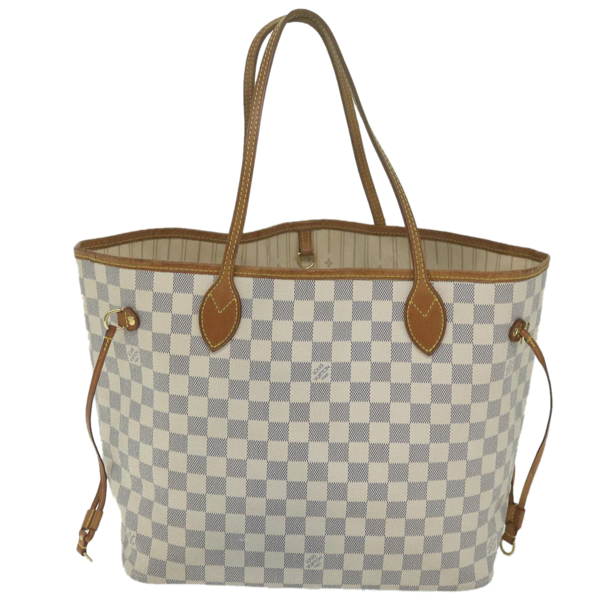 LOUIS VUITTON Damier Azur Neverfull MM Tote Bag N41605 LV 62047