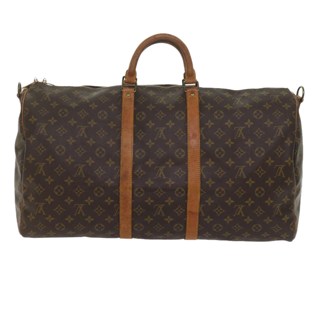 LOUIS VUITTON Monogram Keepall Bandouliere 55 Boston Bag M41414 LV 62061