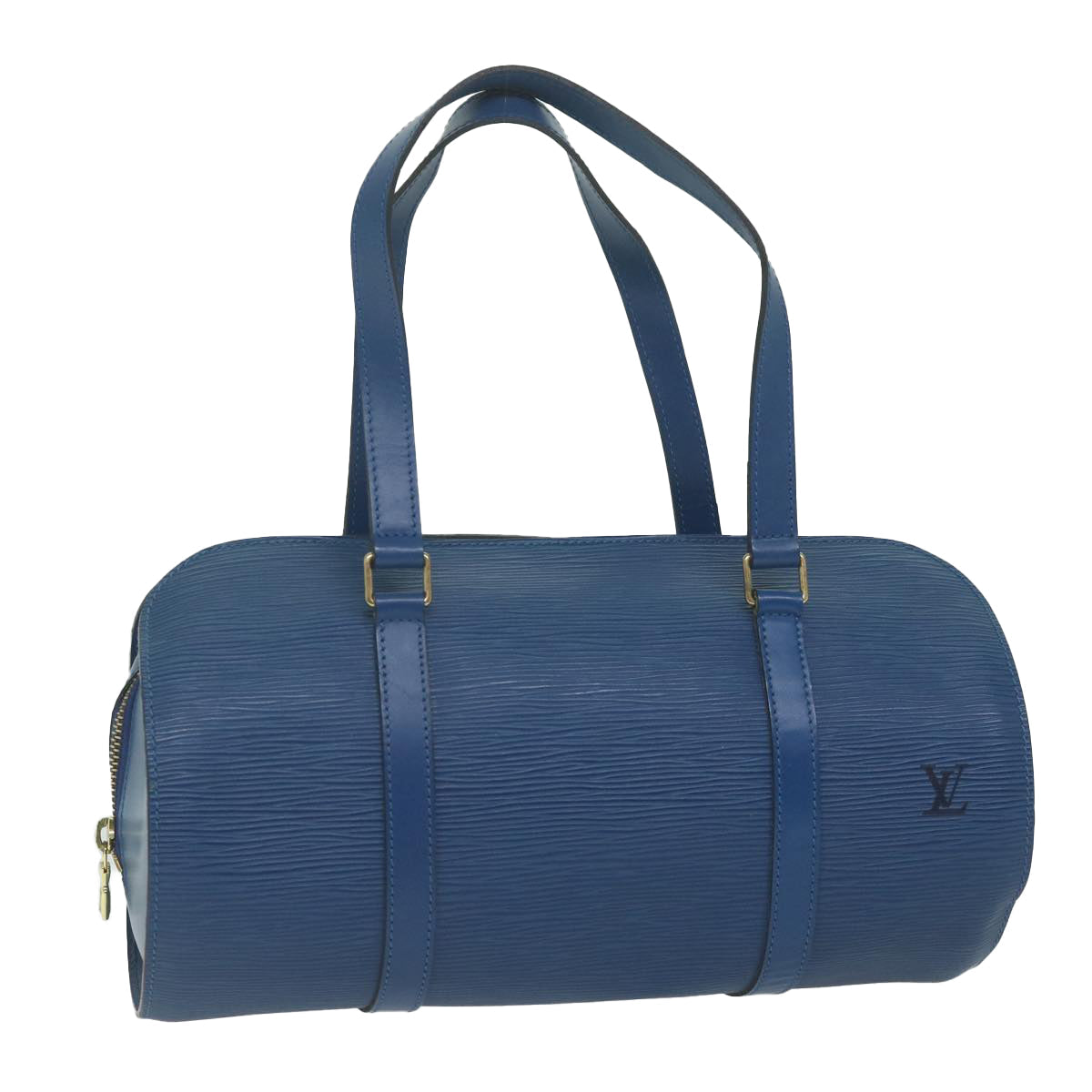 LOUIS VUITTON Epi Soufflot Hand Bag Blue M52225 LV 62069