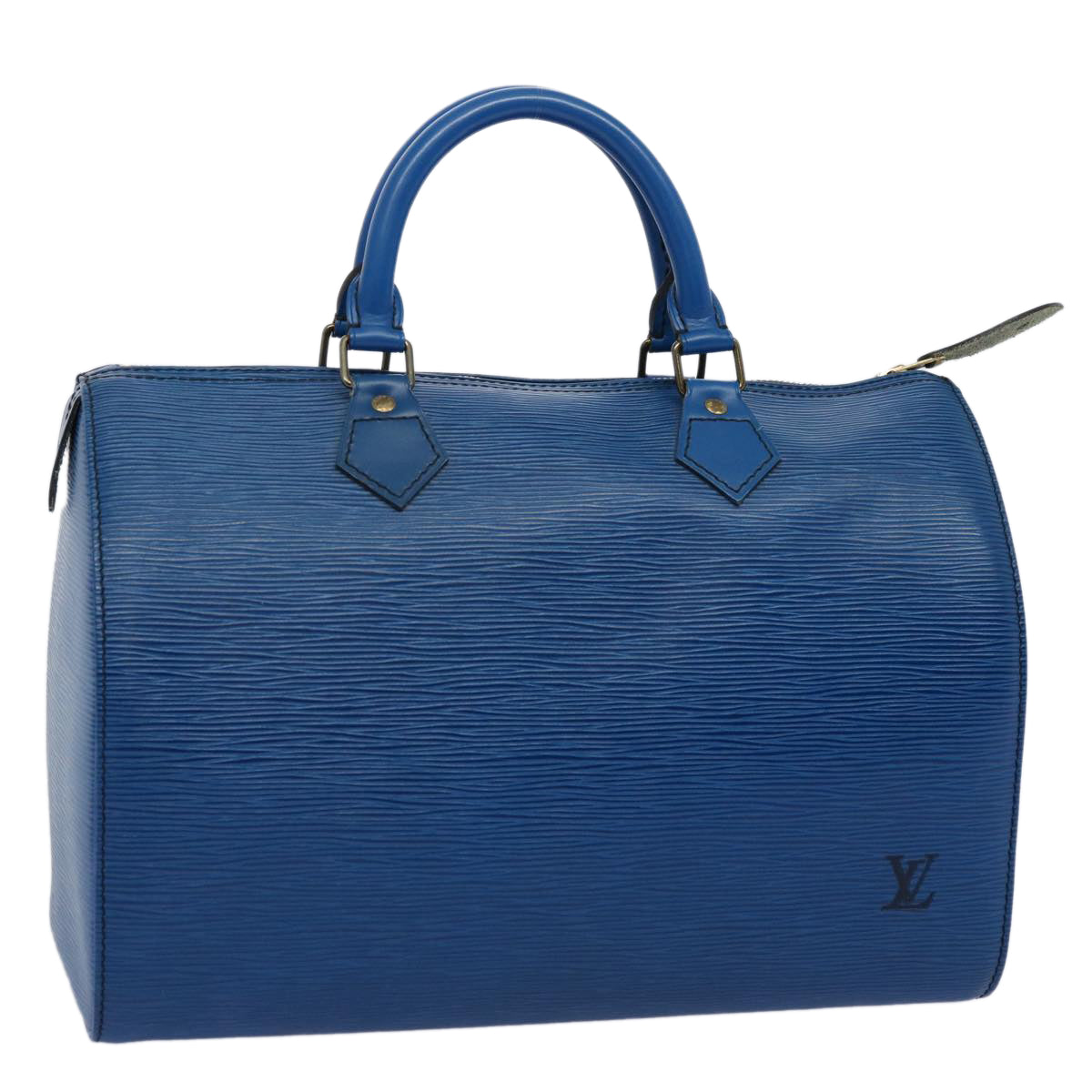 LOUIS VUITTON Epi Speedy 30 Hand Bag Toledo Blue M43005 LV 62071